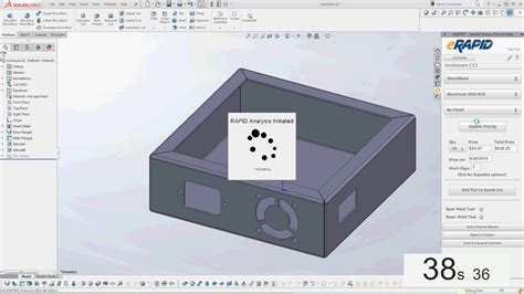 solidworks sheet metal quote